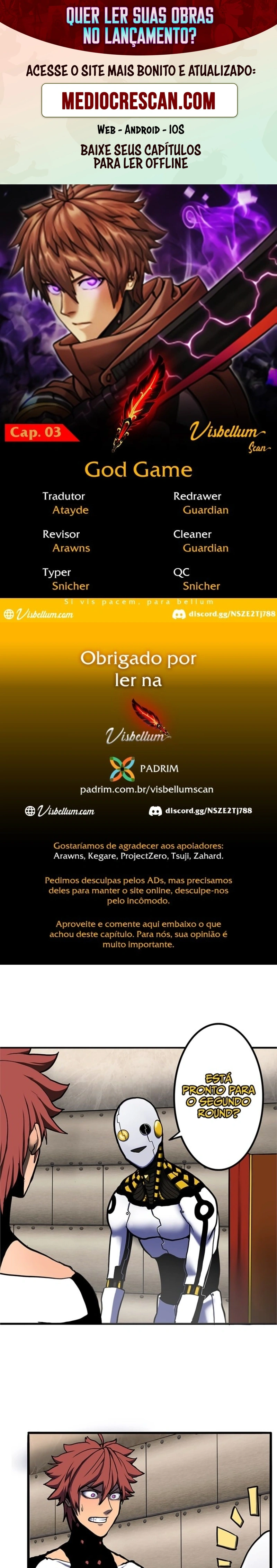 Deus do jogo Capitulo 3 Pagina 1