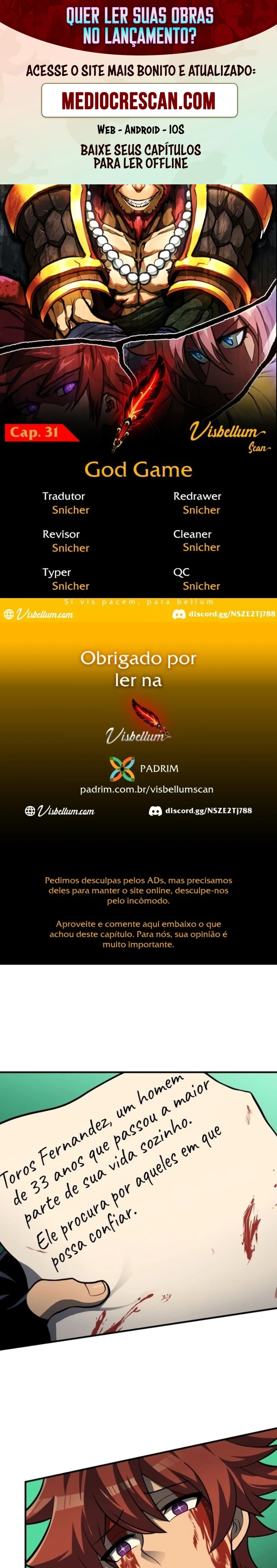 Deus do jogo Capitulo 31 Pagina 1
