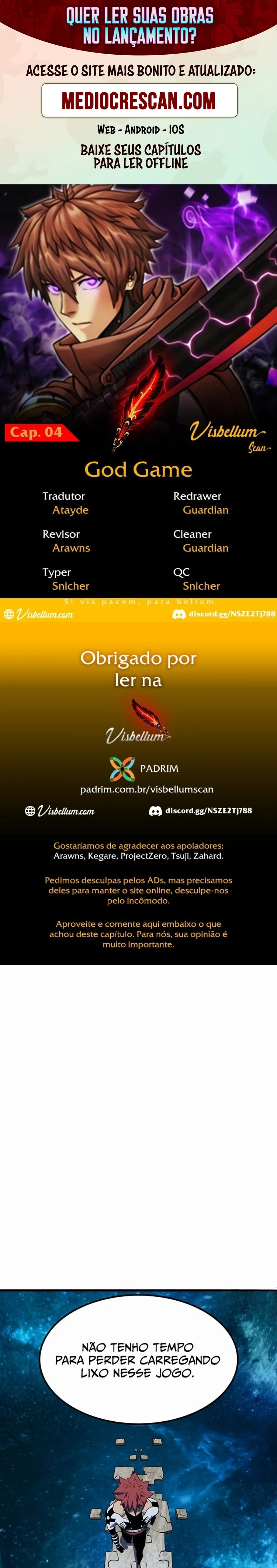 Deus do jogo Capitulo 4 Pagina 1