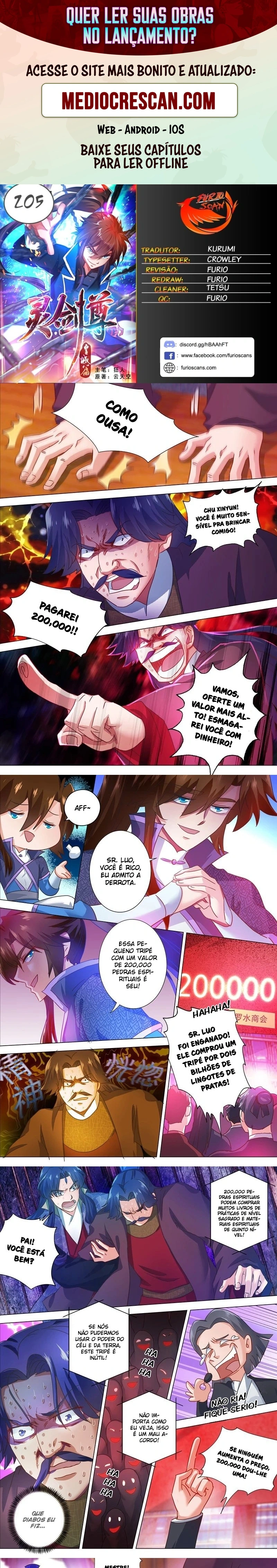 Mestre da Espada Espiritual Capitulo 205 Pagina 1