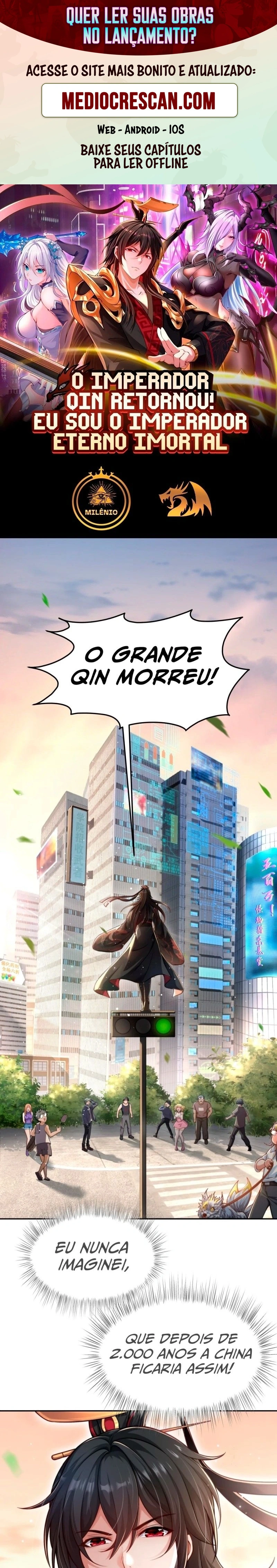 O Imperador Qin retorna! Eu sou o Imortal Eterno Imperador Imortal Capitulo 1 Pagina 1