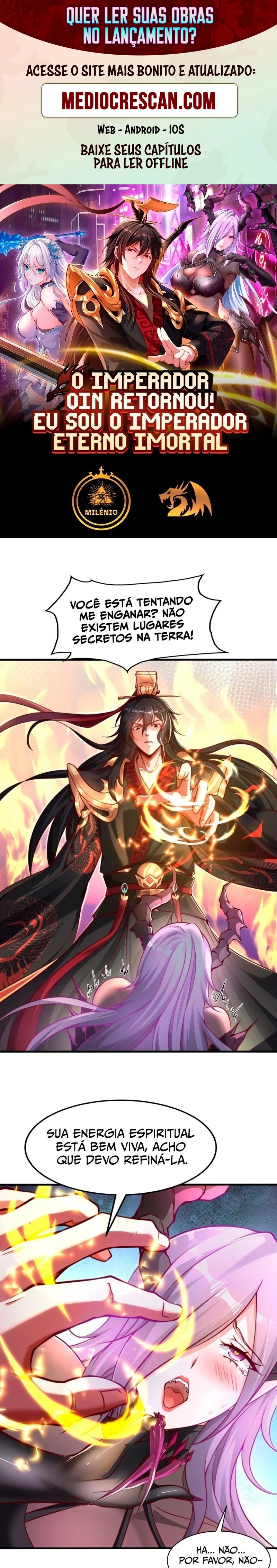 O Imperador Qin retorna! Eu sou o Imortal Eterno Imperador Imortal Capitulo 3 Pagina 1